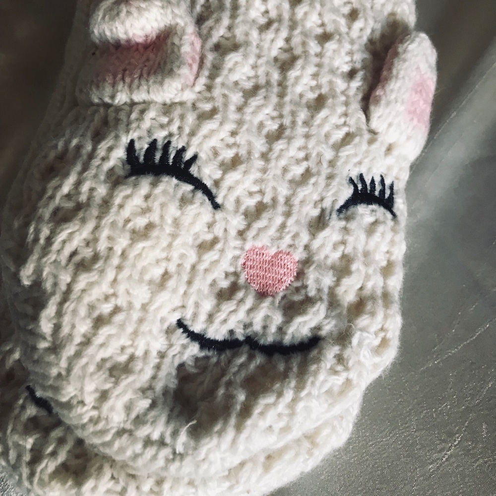 Bunny slippers pink heart slipper socks Sherpa new